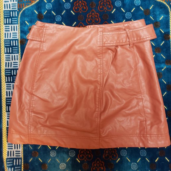 Free People Feelin' Fresh Faux-Leather Mini Skirt - Picture 5 of 5